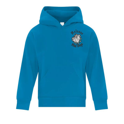 (E1LC) Youth Embroidered Mad Dog Hoodie (black font) Thumbnail