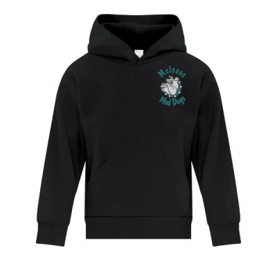 (E1LC) Youth Embroidered Mad Dog Hoodie (teal font) Thumbnail